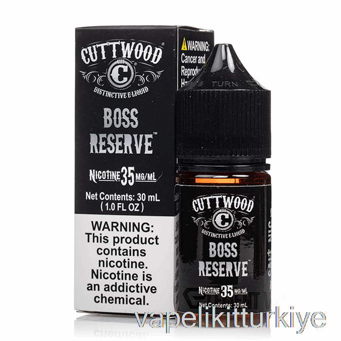 Vape Likit Boss Rezervi - Kesme Odun Tuzları - 30ml 35mg